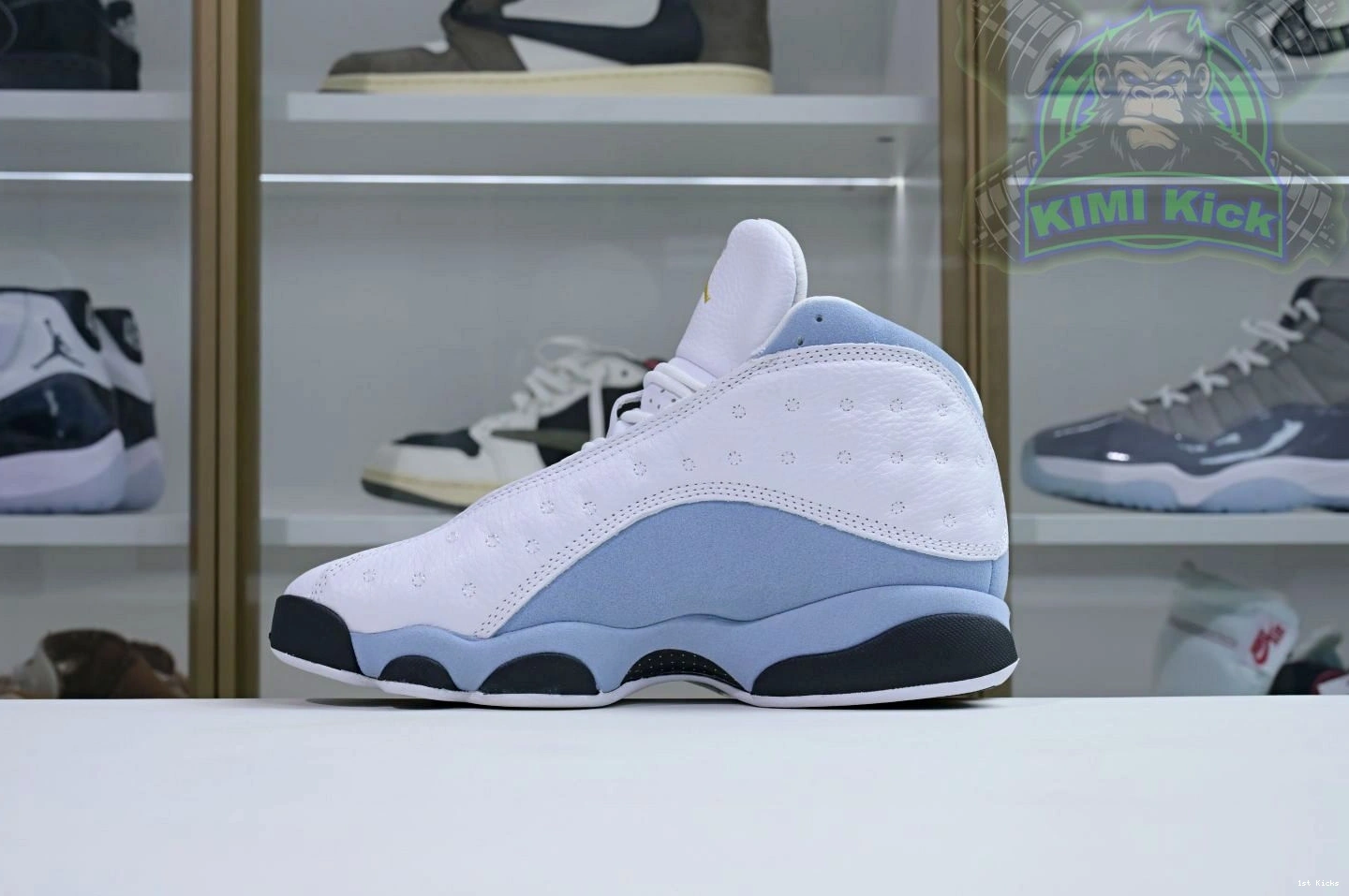 1st Kicks Shoes 13“Blue Kimikick Air TopPick Grey” 1907 Jordan 1205